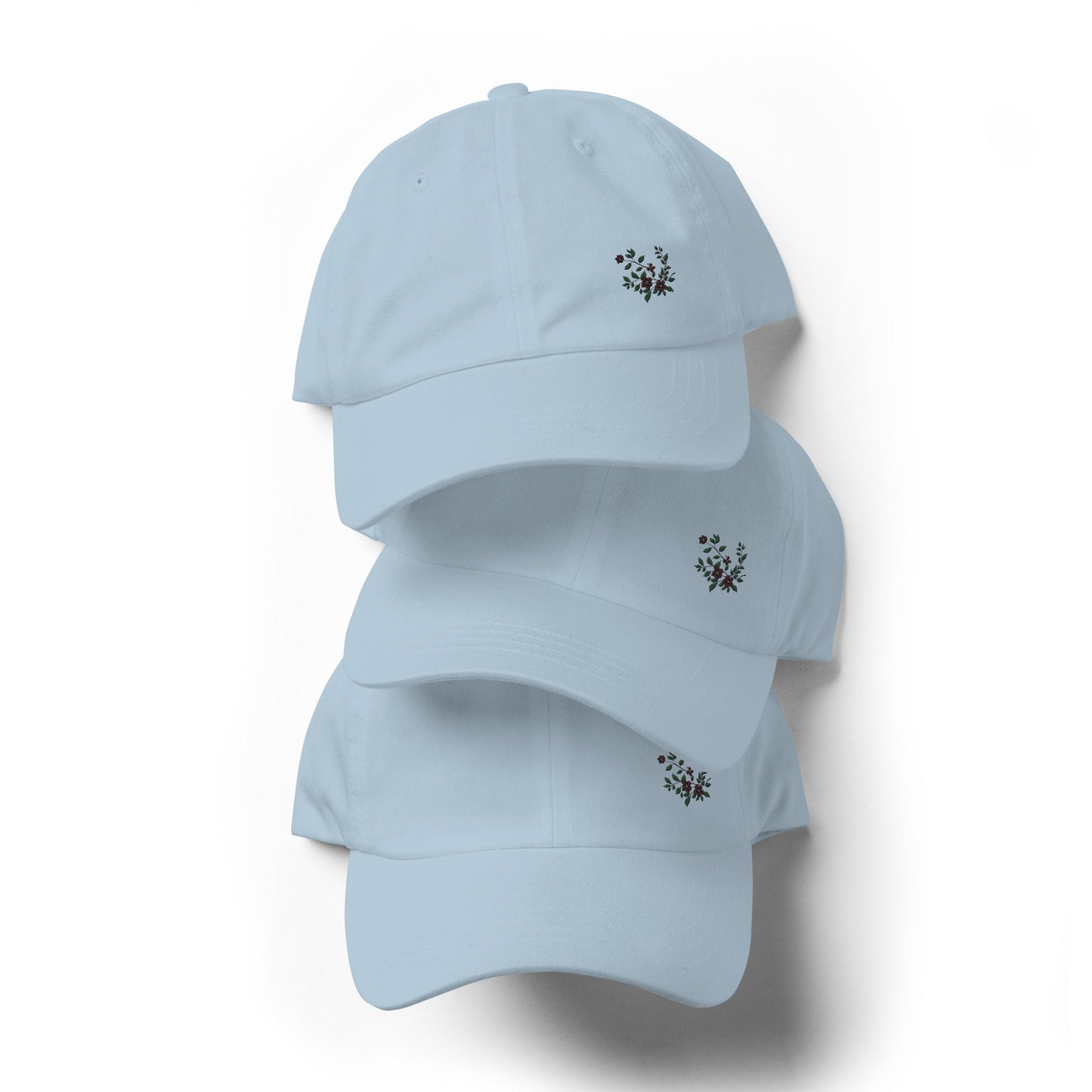 Flower Vine Embroidered Dad Hat