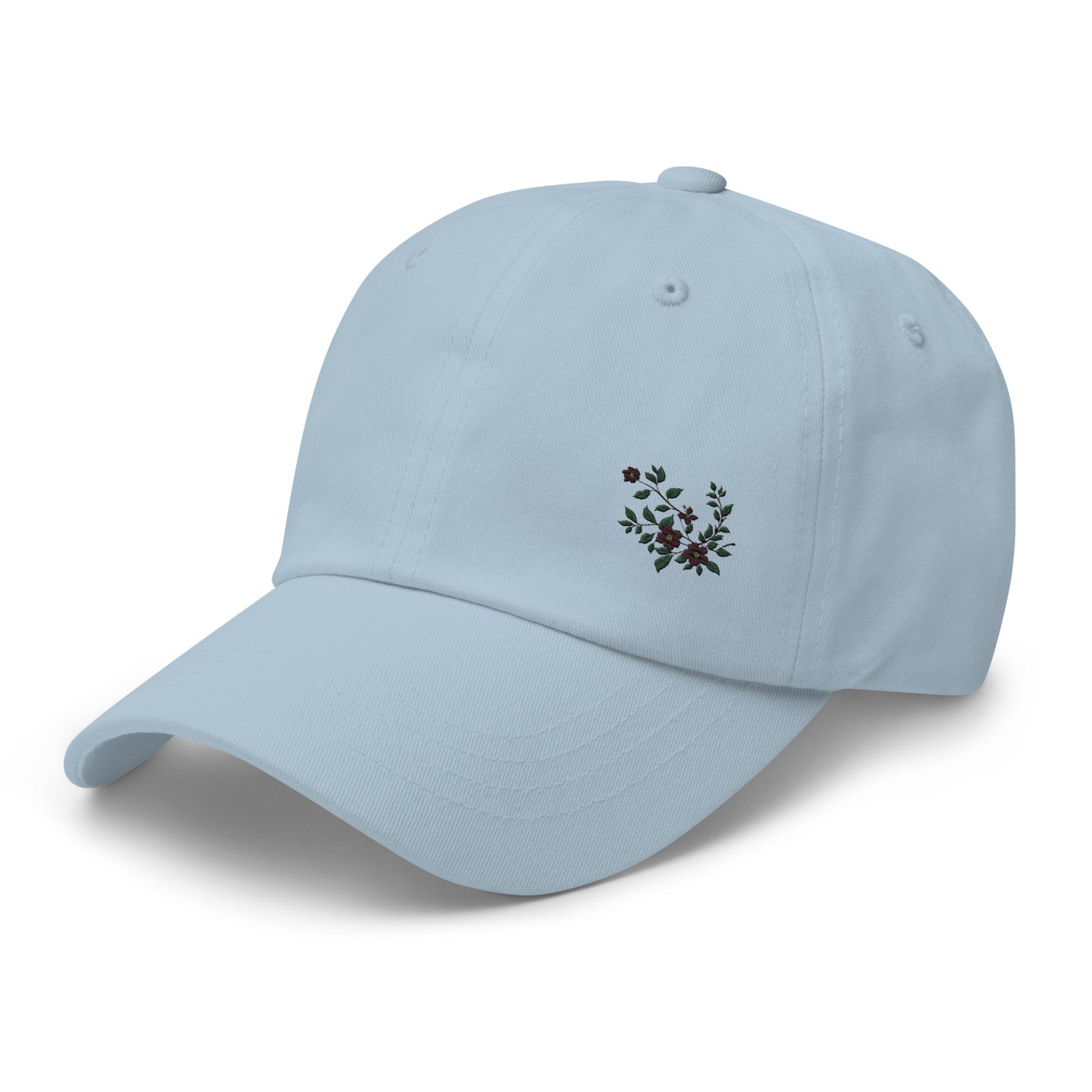 Flower Vine Embroidered Dad Hat