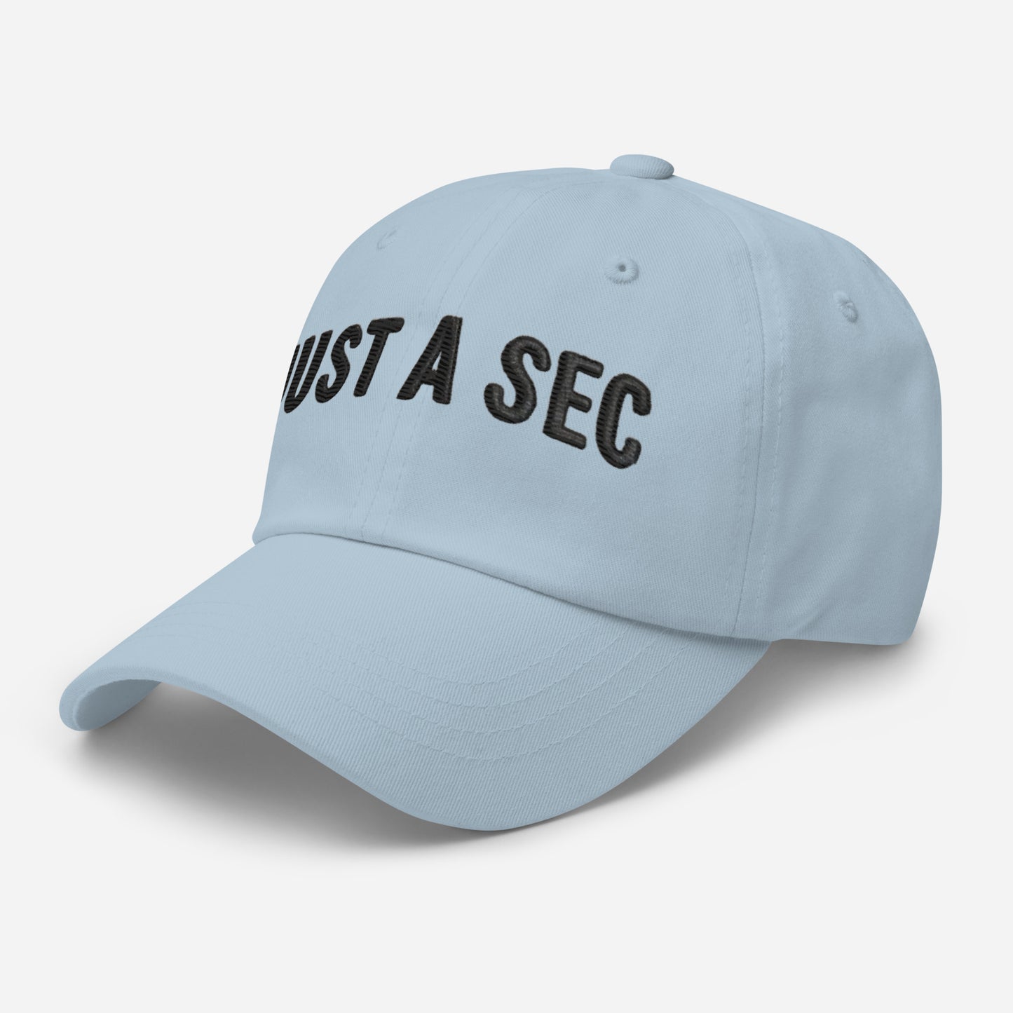 Embroidered "Just A Sec" Dad Hat – Comfortable & Classic for Sunny Days