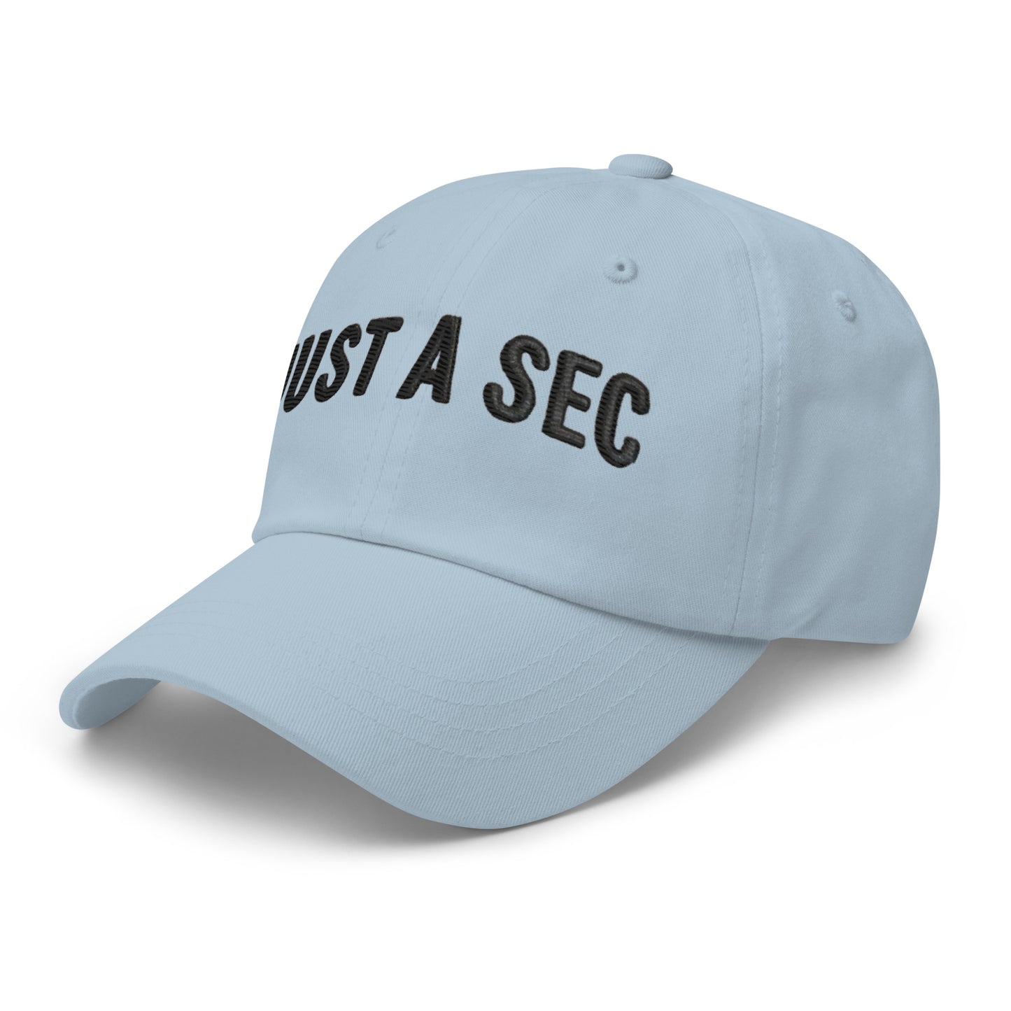 Embroidered "Just A Sec" Dad Hat – Comfortable & Classic for Sunny Days