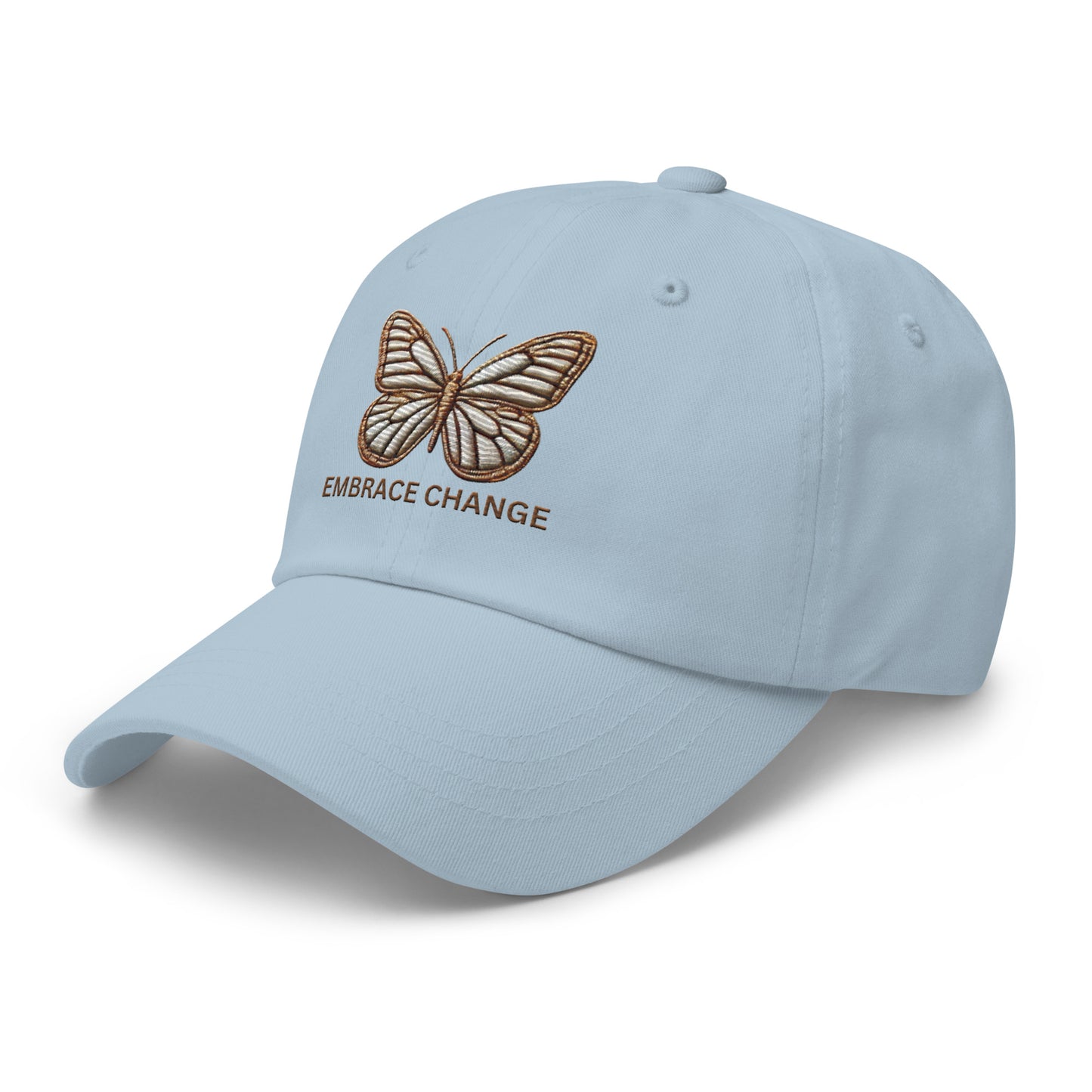 Embroidered 'Simplicity of the Beautiful Butterfly Embrace Change' Dad Hat – Stylish and Comfortable