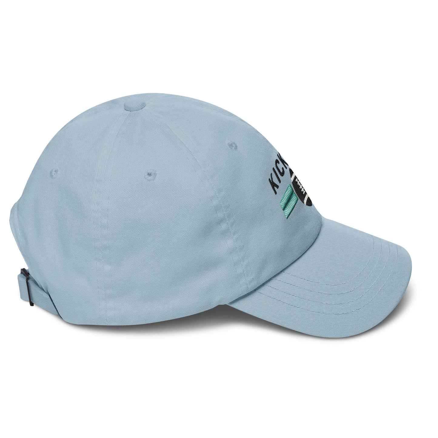 Embroidered "Football Kickoff" Dad Hat – Low Profile, Adjustable Strap & Curved Visor