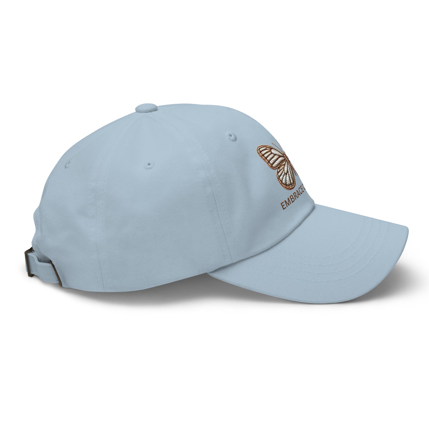 Embroidered 'Simplicity of the Beautiful Butterfly Embrace Change' Dad Hat – Stylish and Comfortable