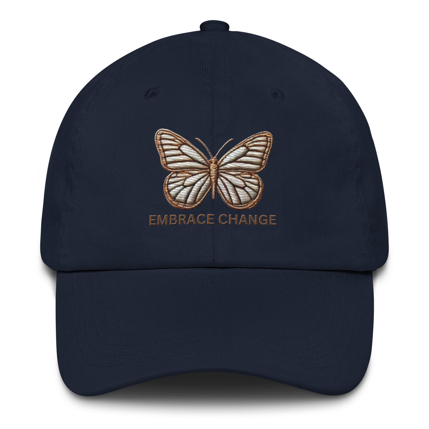 Embroidered 'Simplicity of the Beautiful Butterfly Embrace Change' Dad Hat – Stylish and Comfortable