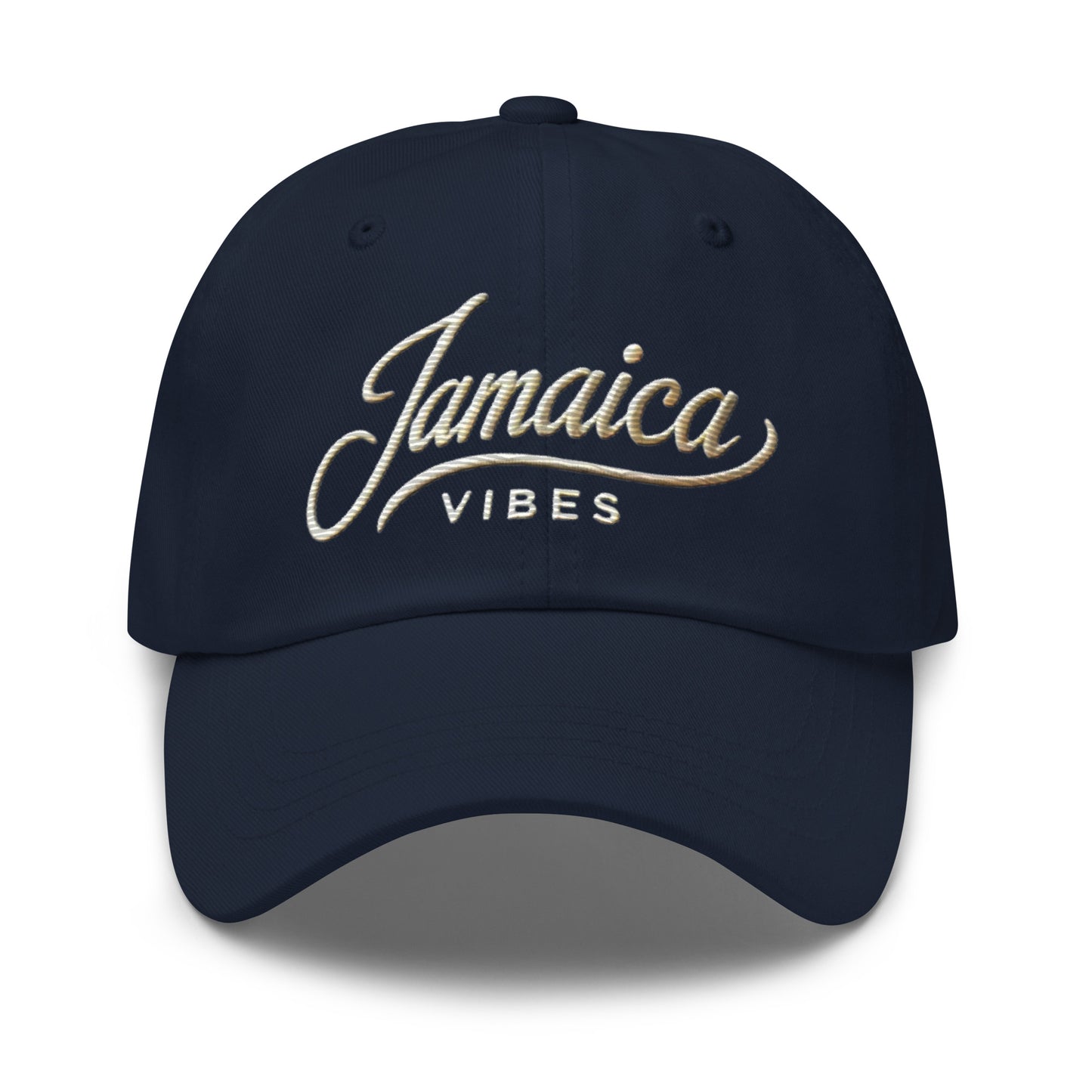 Embroidered 'Jamaican Vibes' Dad Hat – Adjustable Low Profile Vacation Cap Vacation Destination Hat