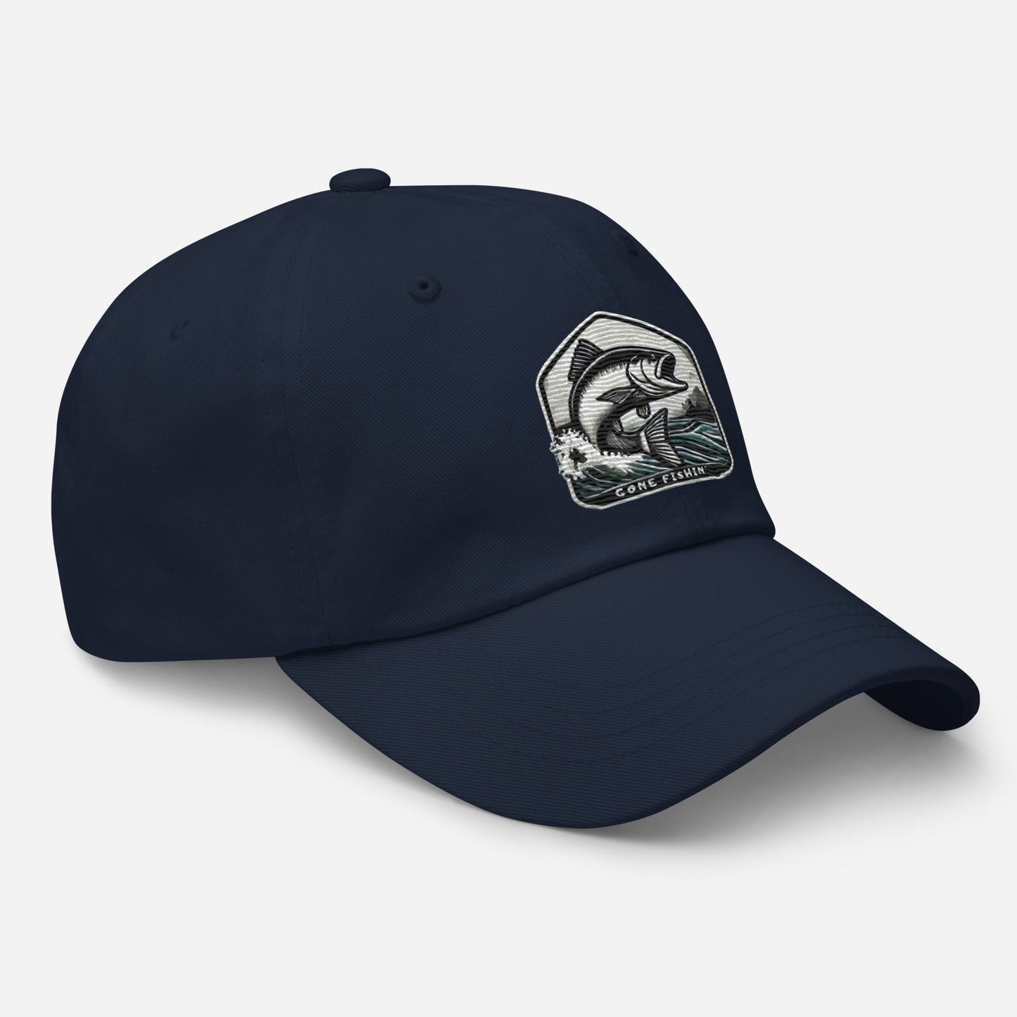 Embroidered Gone Fishin' Dad Hat