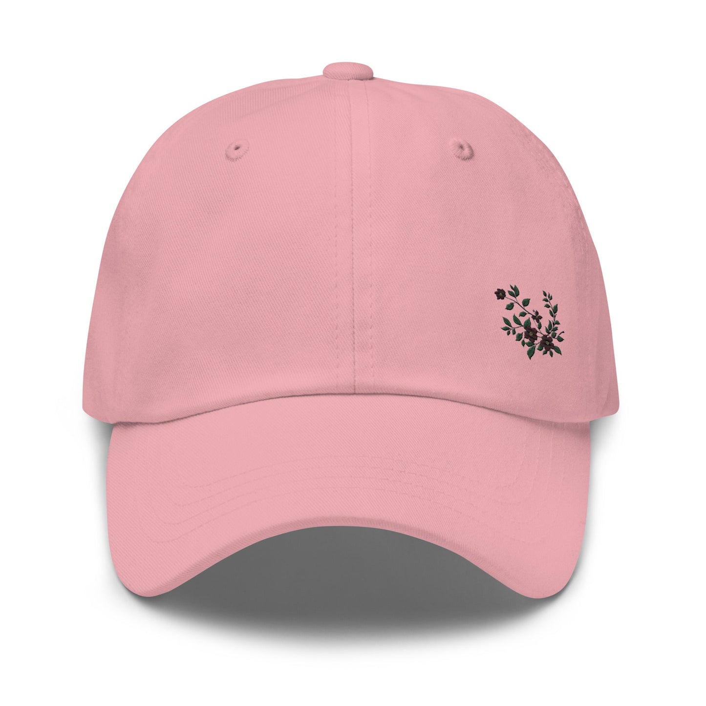 Flower Vine Embroidered Dad Hat