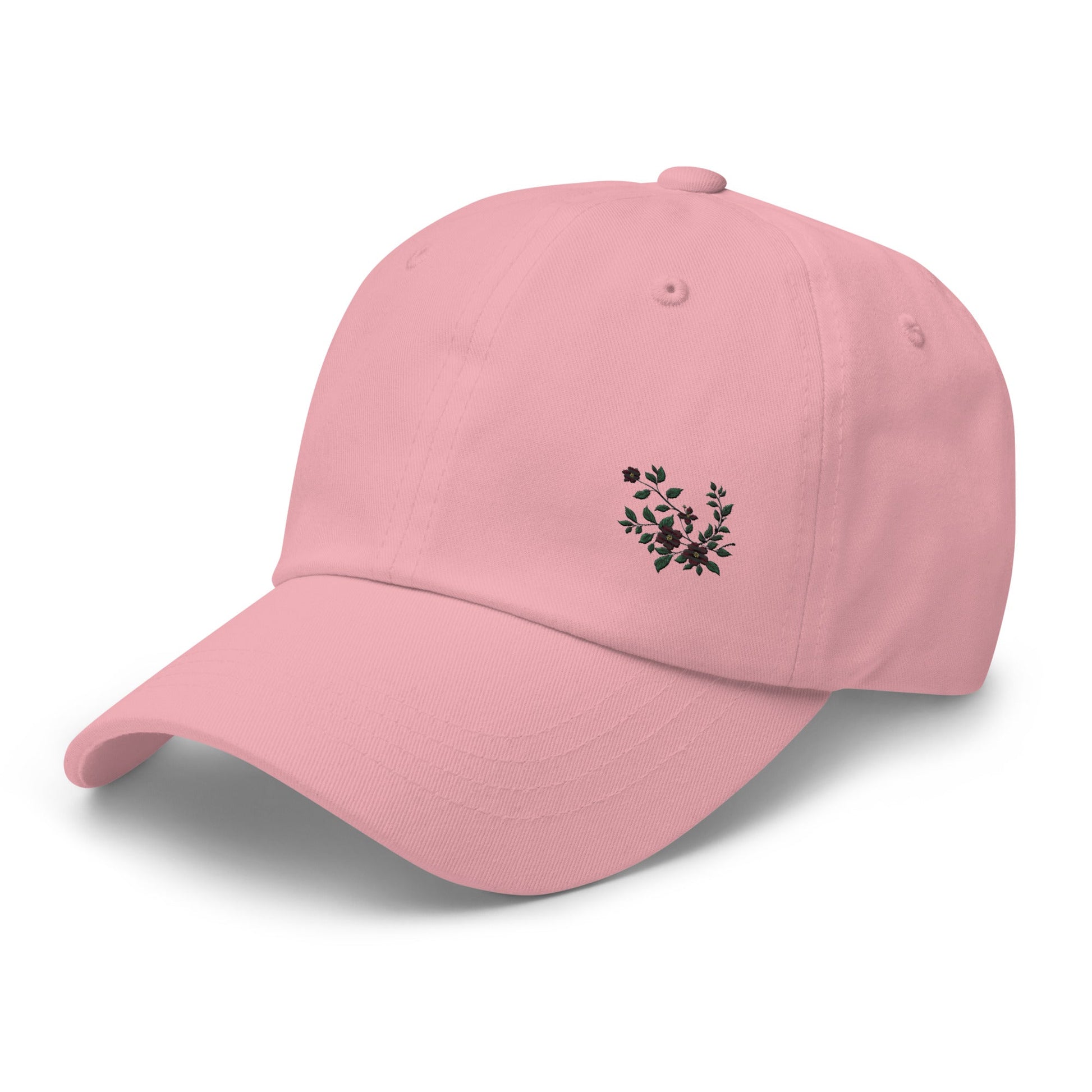 Flower Vine Embroidered Dad Hat