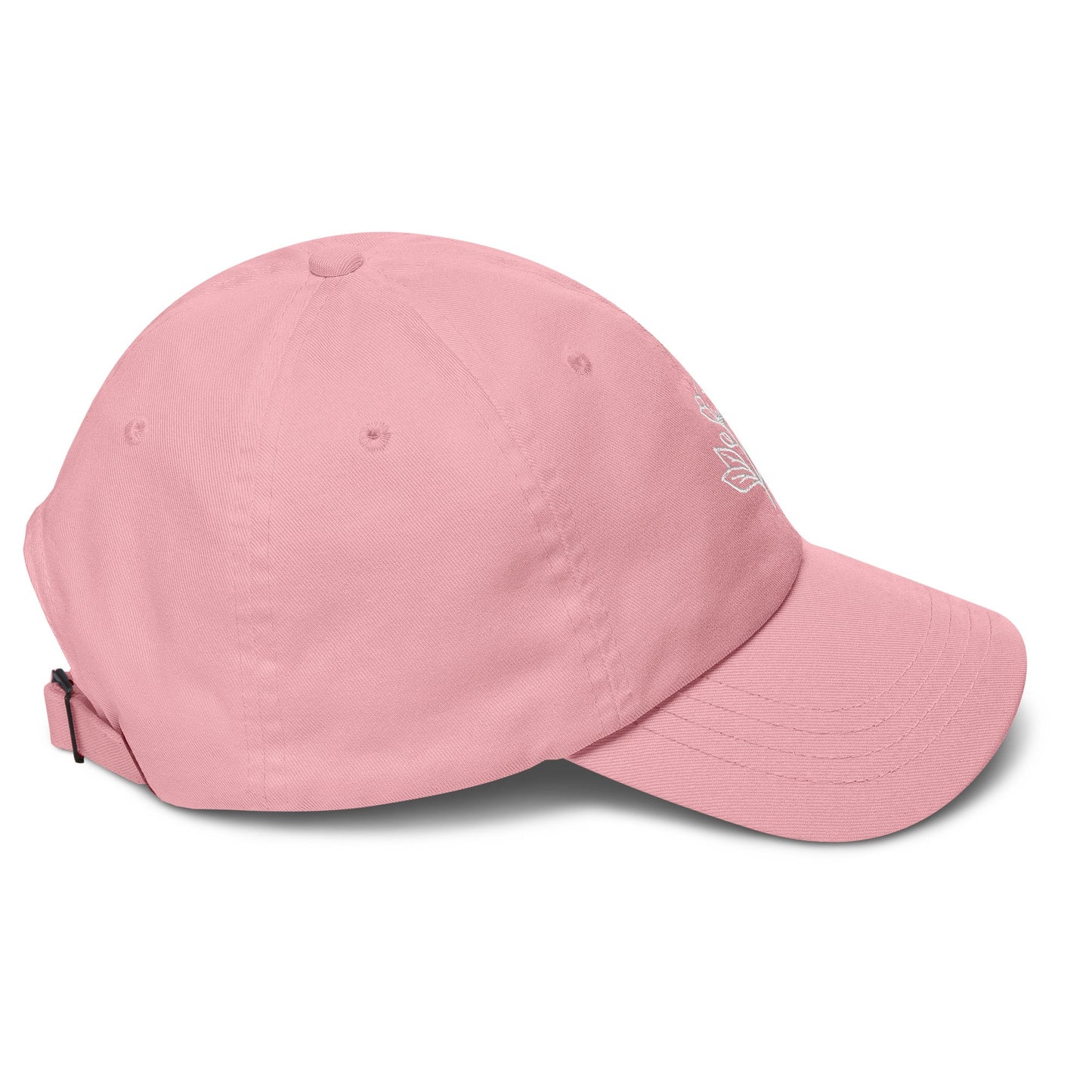 Minimalist Embroidered Floral Line Art Dad Hat