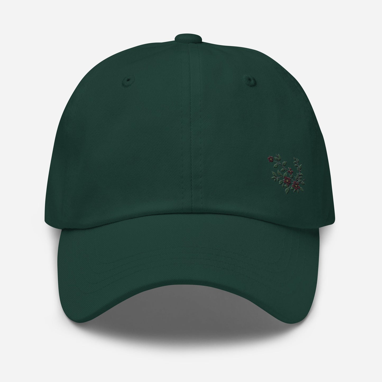 Flower Vine Embroidered Dad Hat