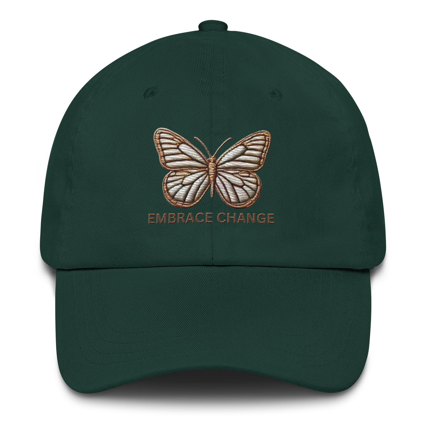 Embroidered 'Simplicity of the Beautiful Butterfly Embrace Change' Dad Hat – Stylish and Comfortable