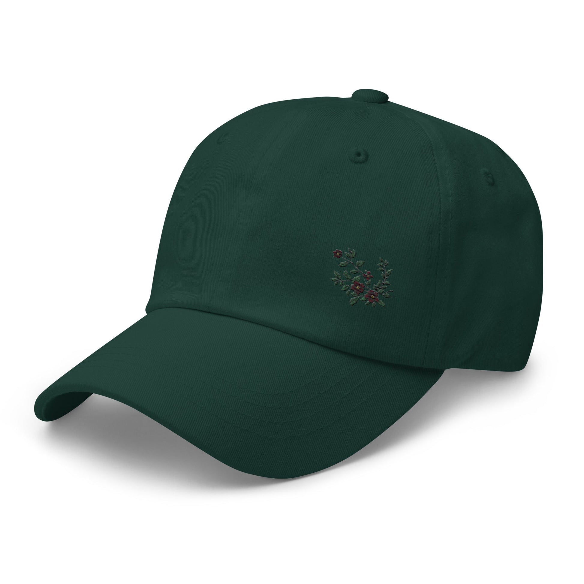 Flower Vine Embroidered Dad Hat