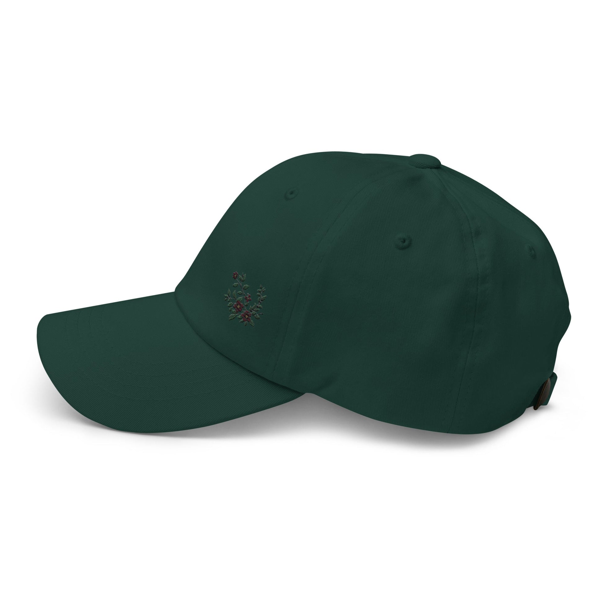 Flower Vine Embroidered Dad Hat