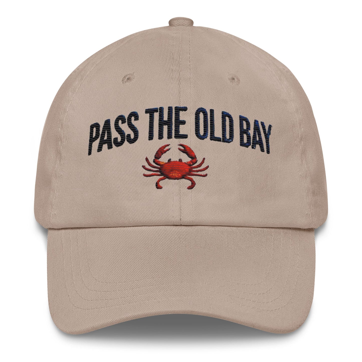 Old Bay Embroidered Dad Hat - Low Profile, Adjustable Strap, Comfortable Fit Great Gift Maryland Chesapeake Bay