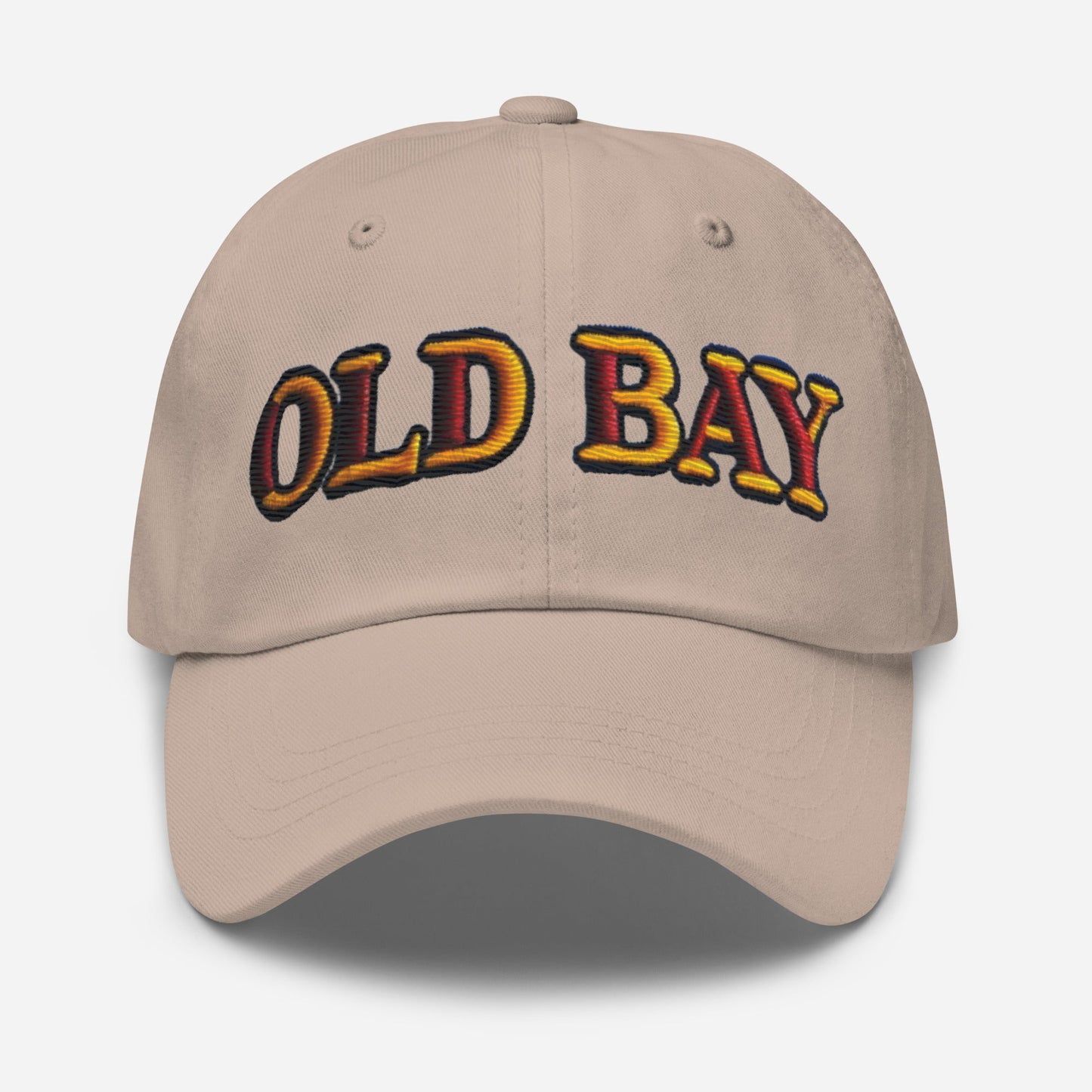 Old Bay Embroidered Dad Hat - Low Profile, Adjustable Strap, Comfortable Fit Great Gift Maryland Chesapeake Bay