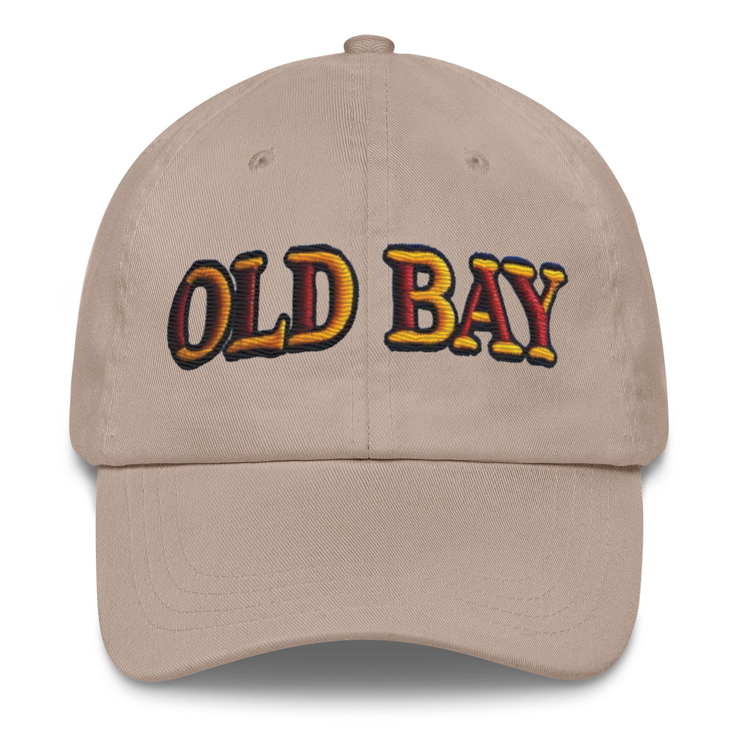 Old Bay Embroidered Dad Hat - Low Profile, Adjustable Strap, Comfortable Fit Great Gift Maryland Chesapeake Bay