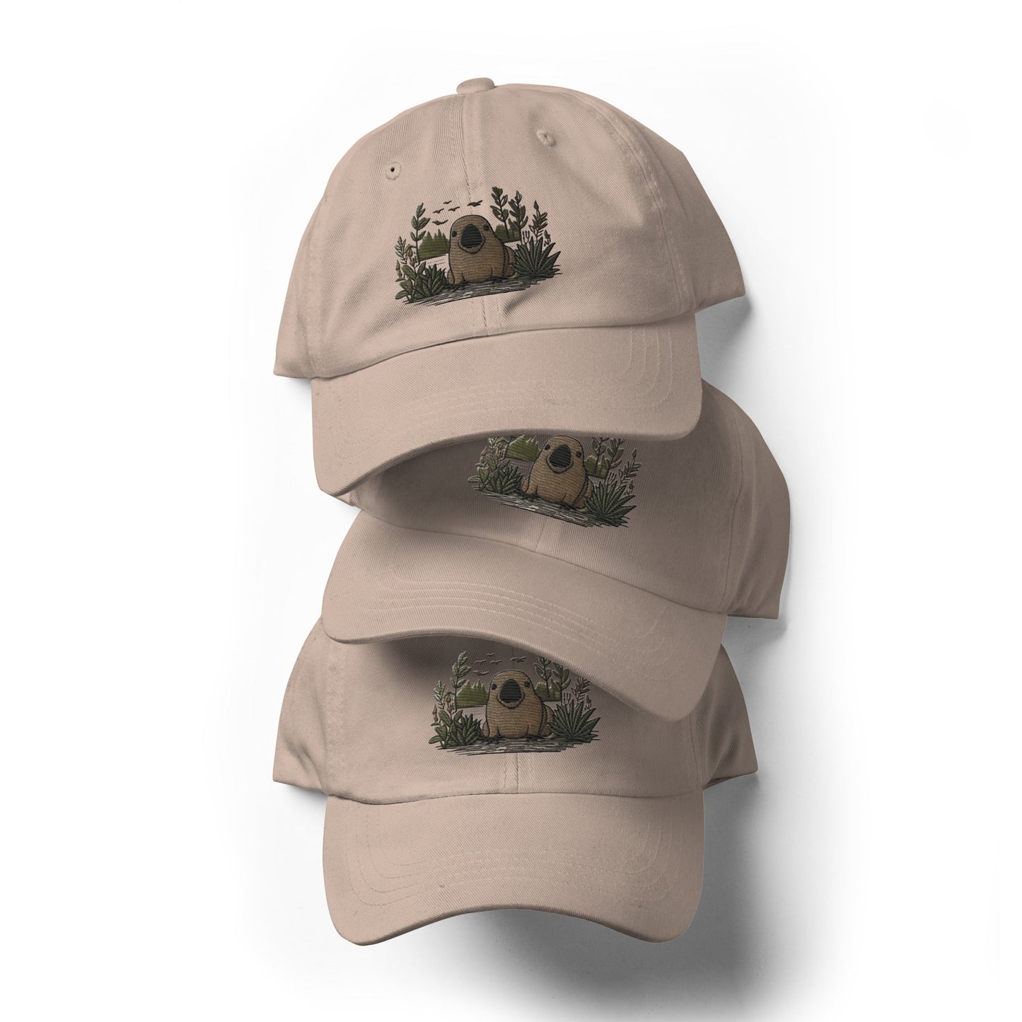 Embroidered Playful Australian Platypus Unique Style Accessory Great Gift Idea Outdoor Adventure Dad hat