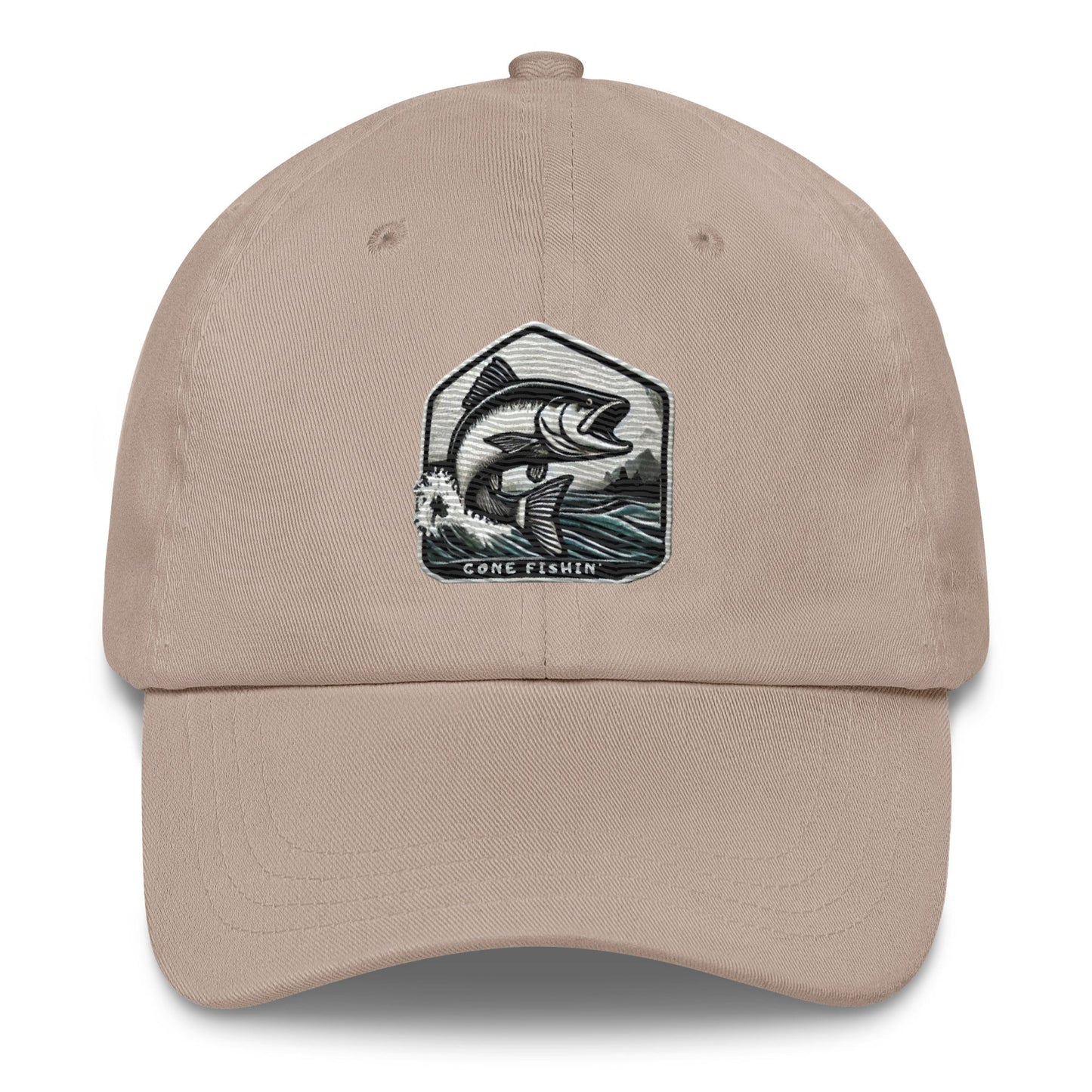 Embroidered Gone Fishin' Dad Hat