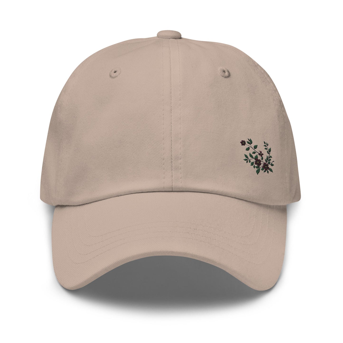 Flower Vine Embroidered Dad Hat