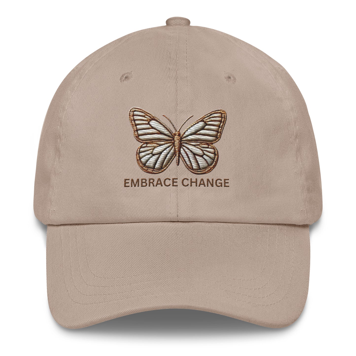 Embroidered 'Simplicity of the Beautiful Butterfly Embrace Change' Dad Hat – Stylish and Comfortable