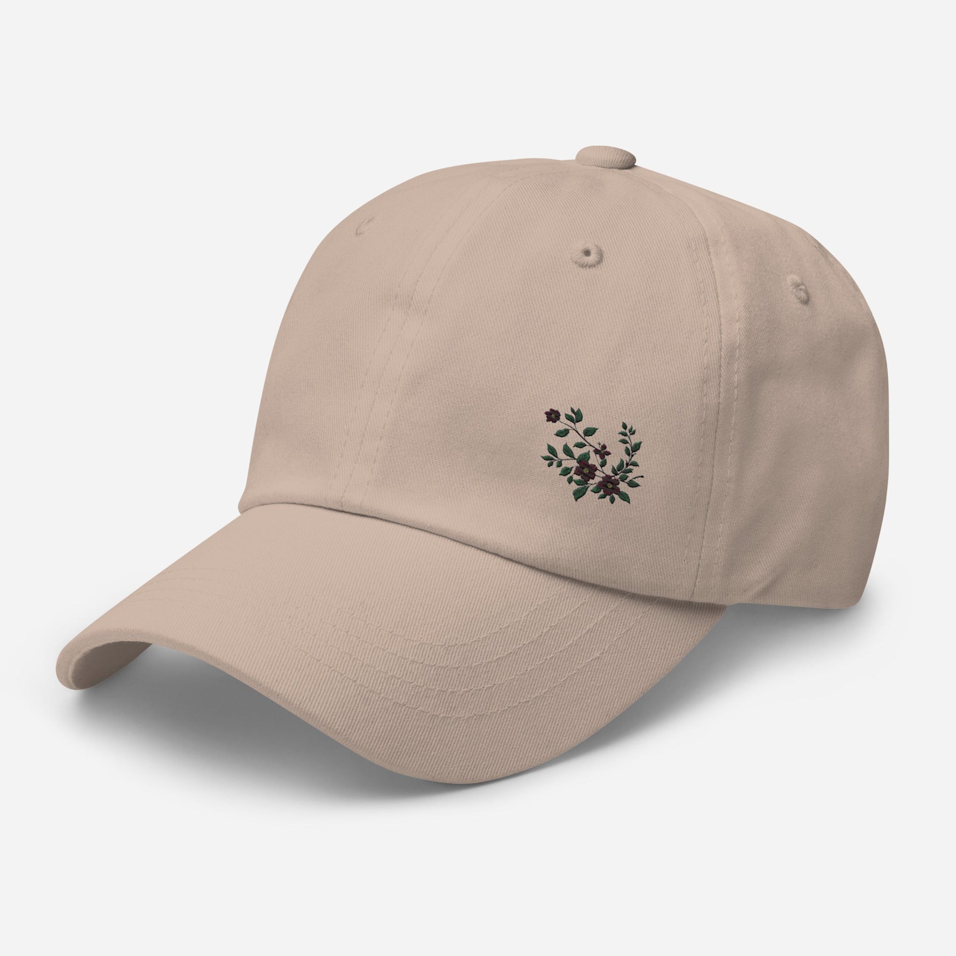 Flower Vine Embroidered Dad Hat