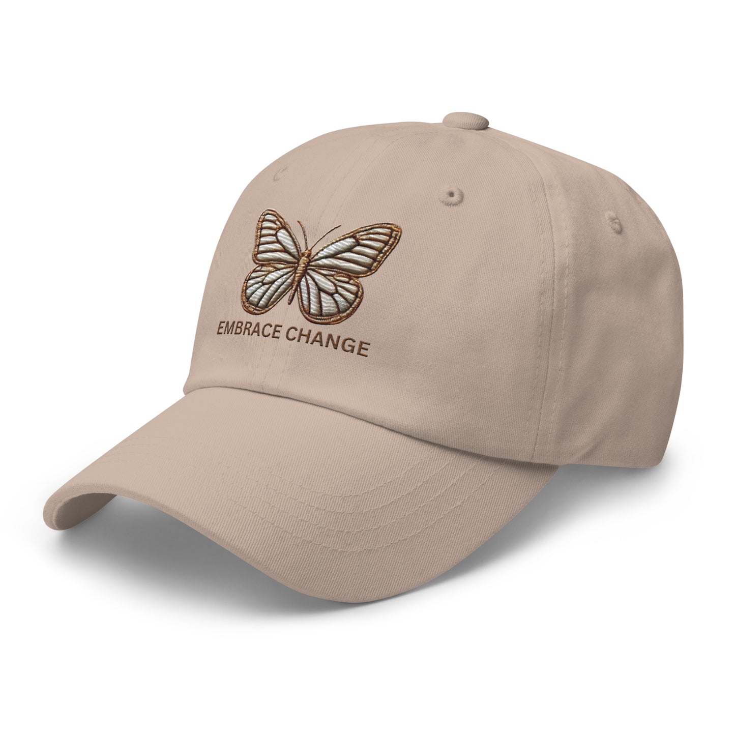 Embroidered 'Simplicity of the Beautiful Butterfly Embrace Change' Dad Hat – Stylish and Comfortable