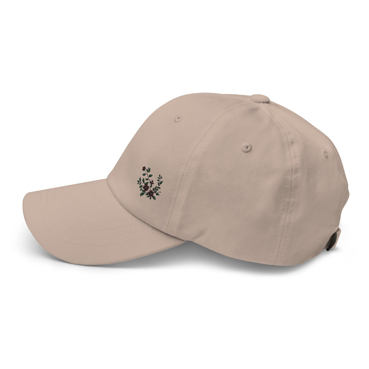 Flower Vine Embroidered Dad Hat