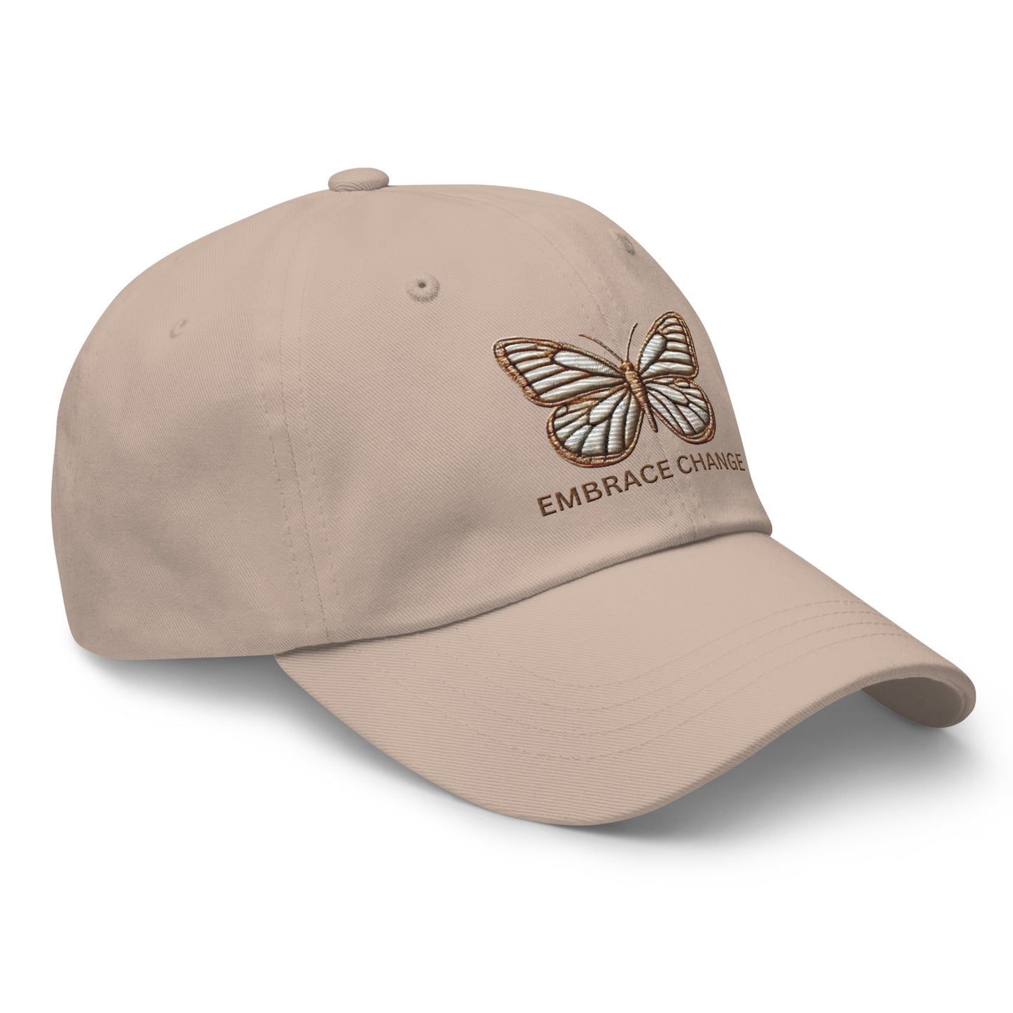 Embroidered 'Simplicity of the Beautiful Butterfly Embrace Change' Dad Hat – Stylish and Comfortable