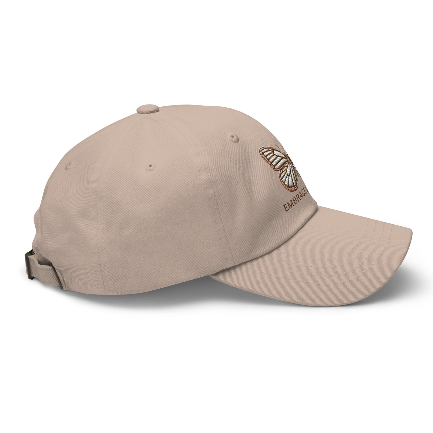 Embroidered 'Simplicity of the Beautiful Butterfly Embrace Change' Dad Hat – Stylish and Comfortable