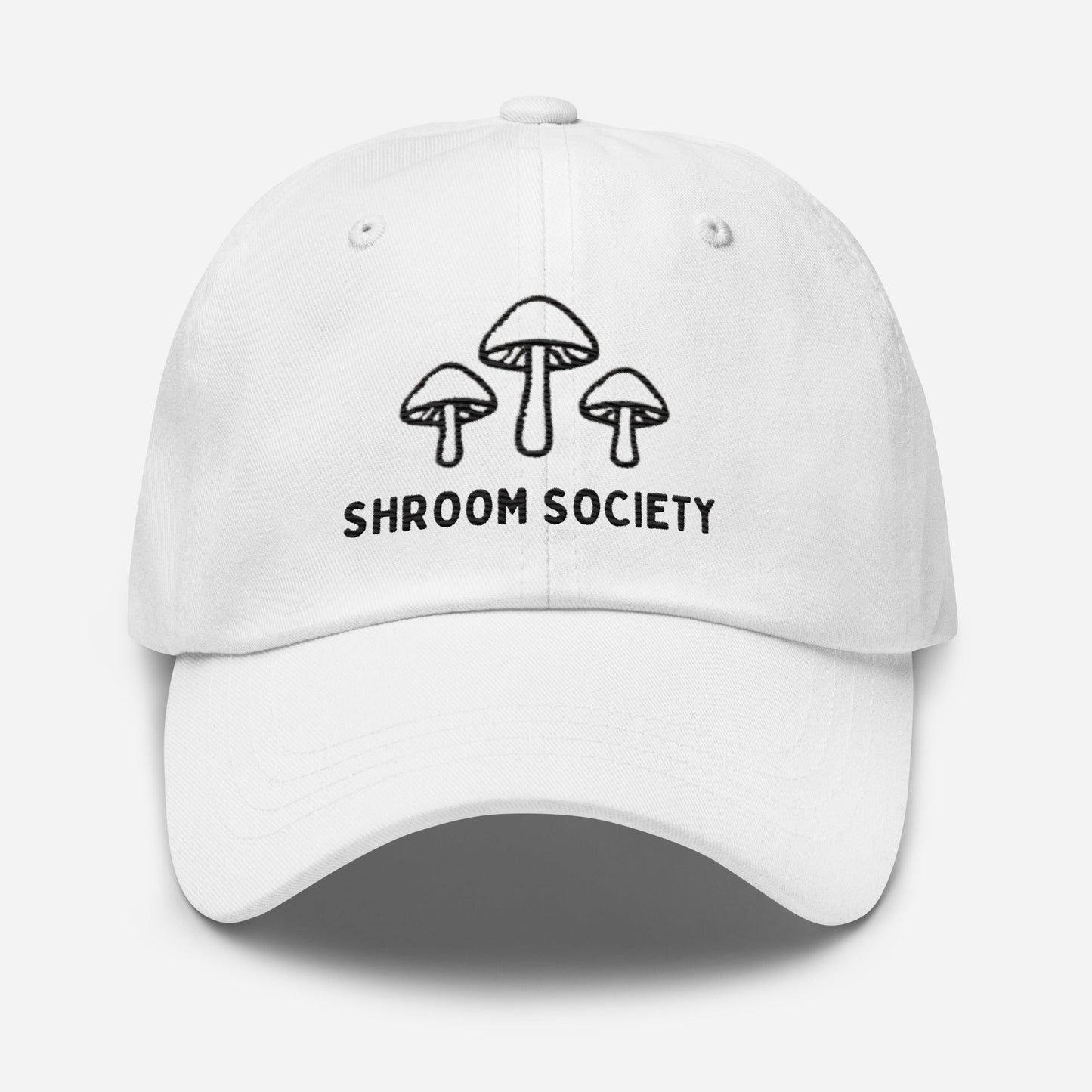 Mushroom Shroom Society Embroidered Dad Hat – Adjustable Low-Profile Cap