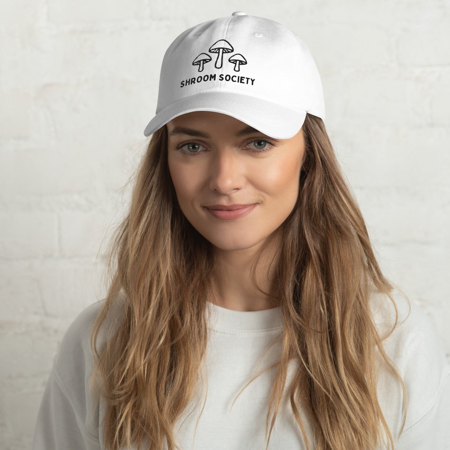 Mushroom Shroom Society Embroidered Dad Hat – Adjustable Low-Profile Cap