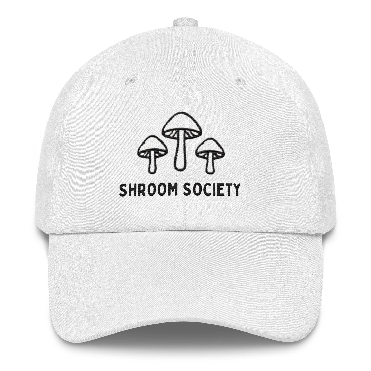 Mushroom Shroom Society Embroidered Dad Hat – Adjustable Low-Profile Cap