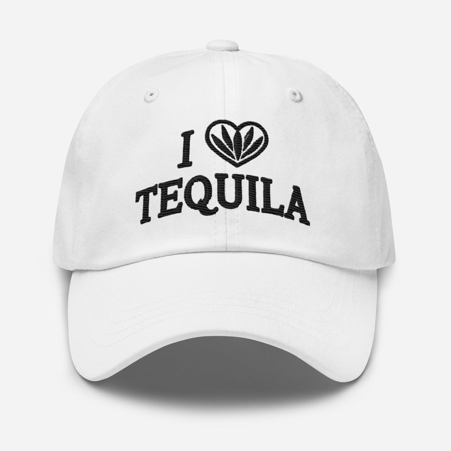 I Love Tequila Embroidered Dad Hat: Low-Profile, Adjustable & Comfortable Party Hat Great Gift Idea