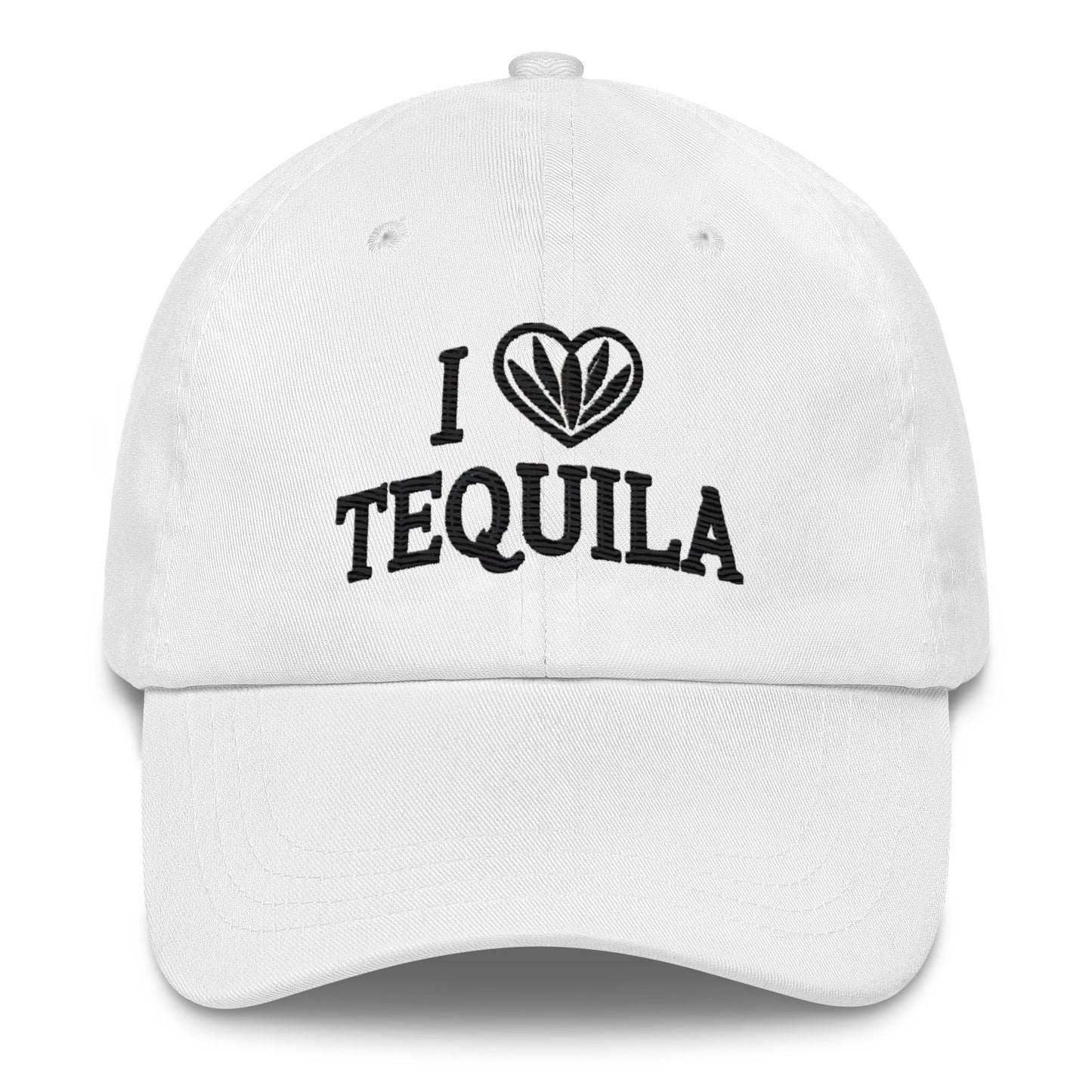 I Love Tequila Embroidered Dad Hat: Low-Profile, Adjustable & Comfortable Party Hat Great Gift Idea