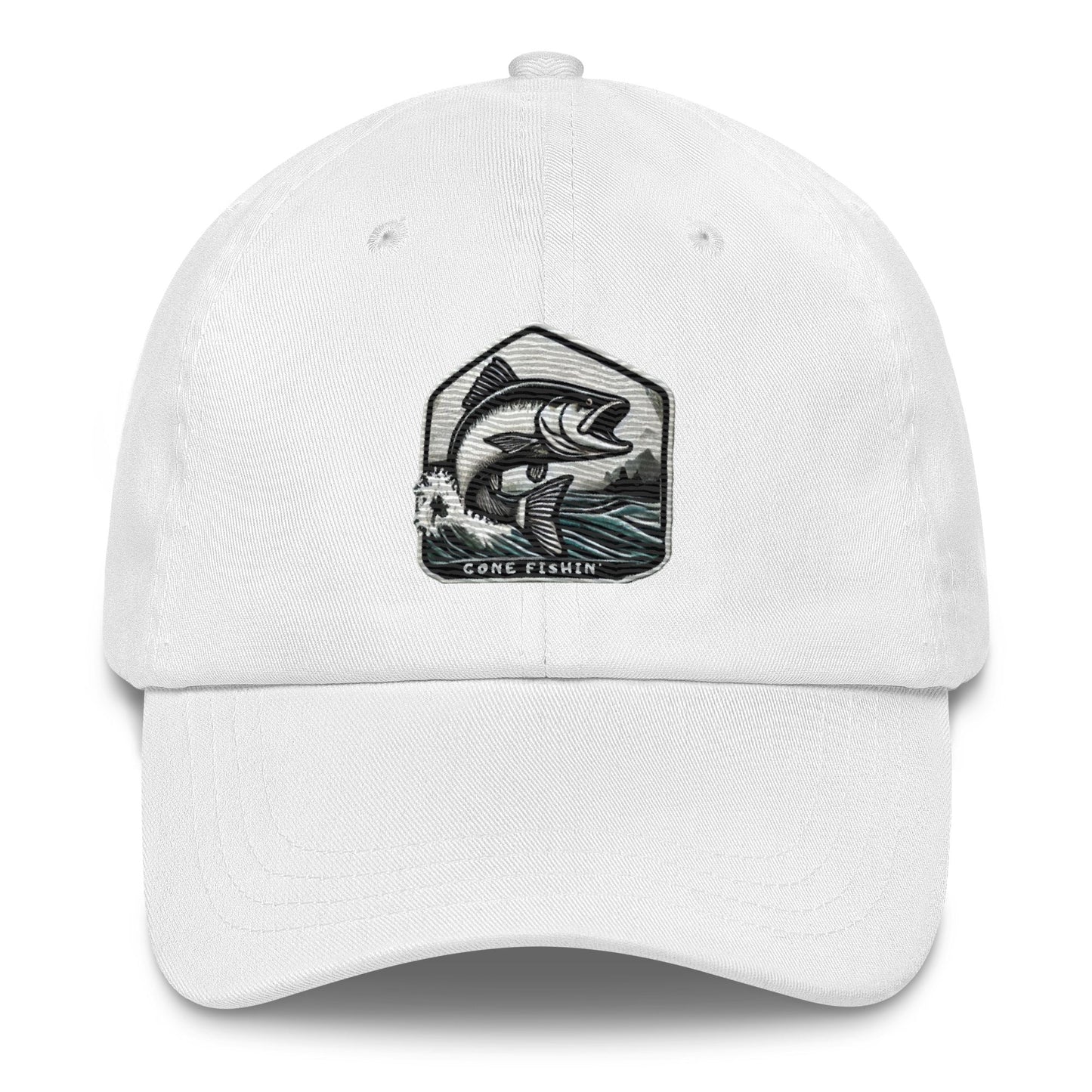 Embroidered Gone Fishin' Dad Hat