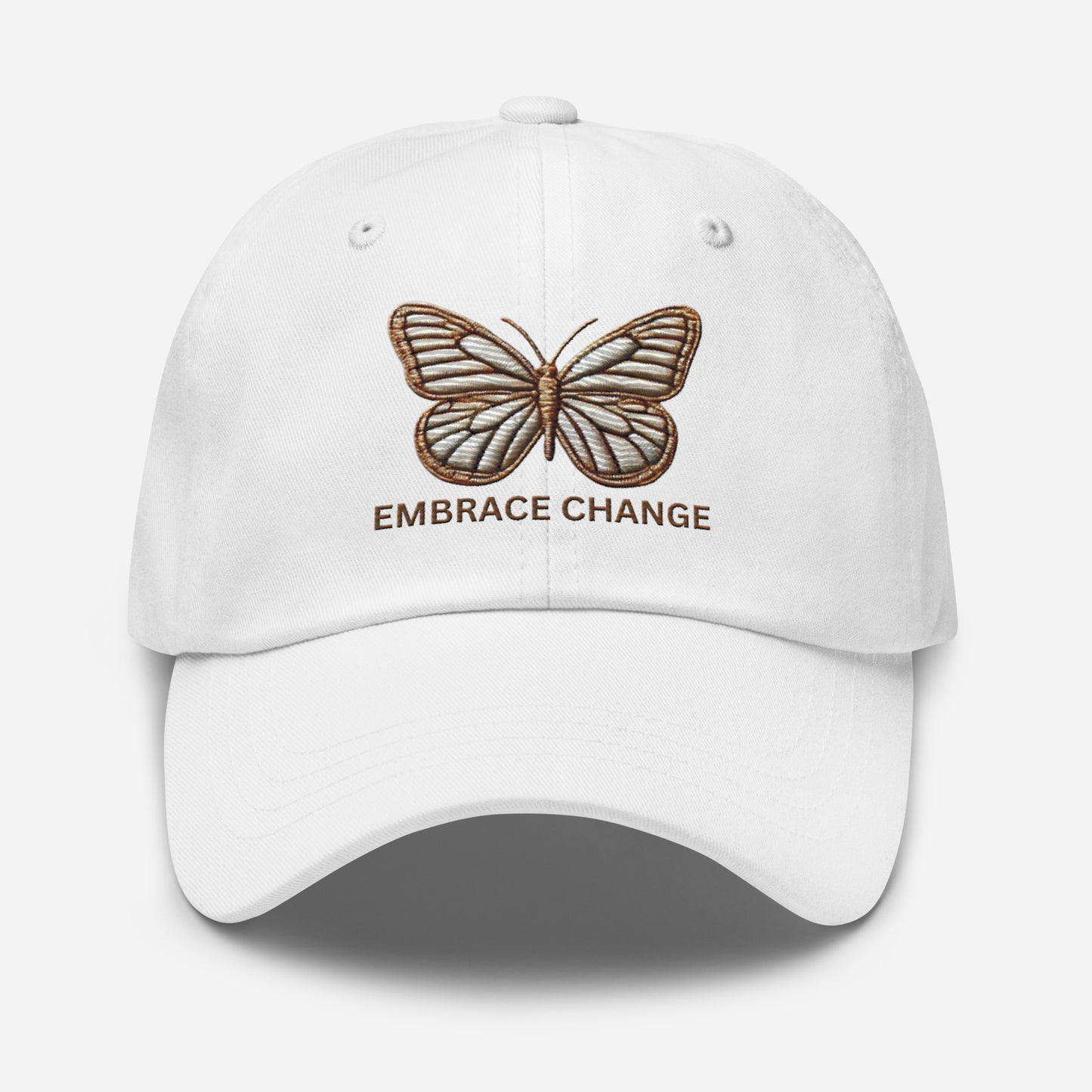 Embroidered 'Simplicity of the Beautiful Butterfly Embrace Change' Dad Hat – Stylish and Comfortable