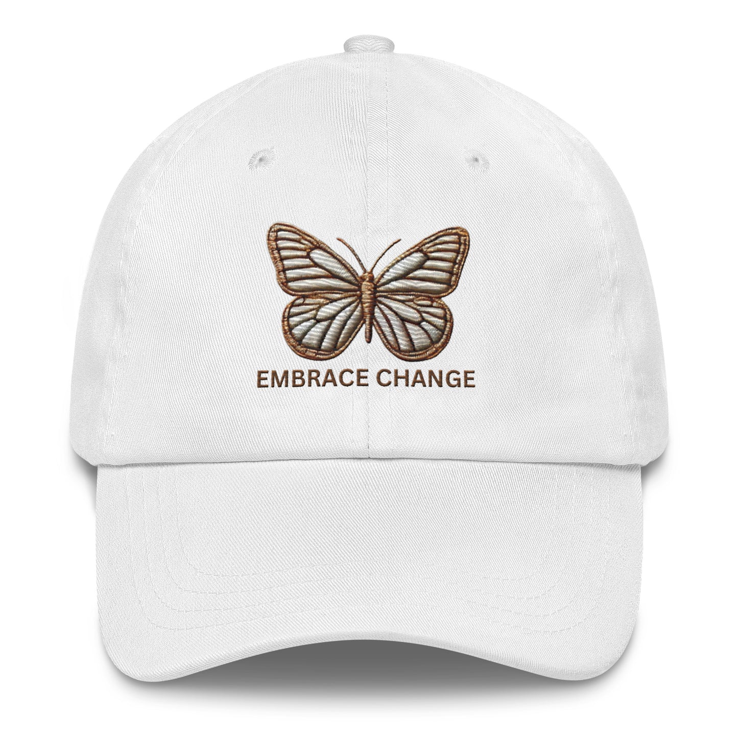 Embroidered 'Simplicity of the Beautiful Butterfly Embrace Change' Dad Hat – Stylish and Comfortable