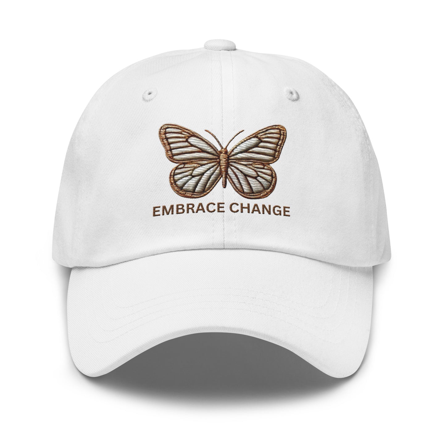 Embroidered 'Simplicity of the Beautiful Butterfly Embrace Change' Dad Hat – Stylish and Comfortable