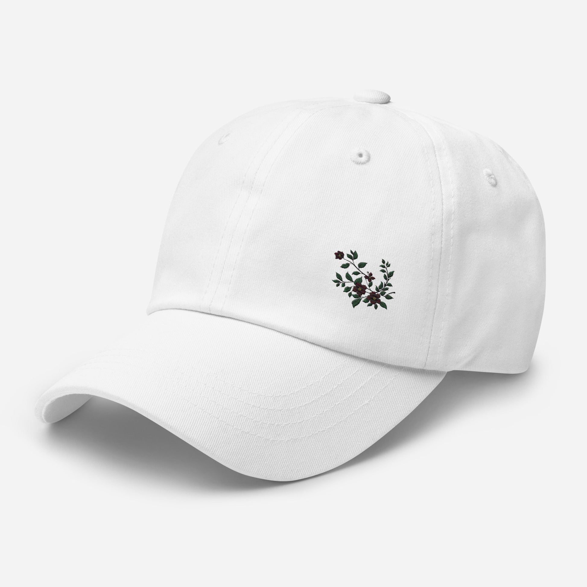 Flower Vine Embroidered Dad Hat