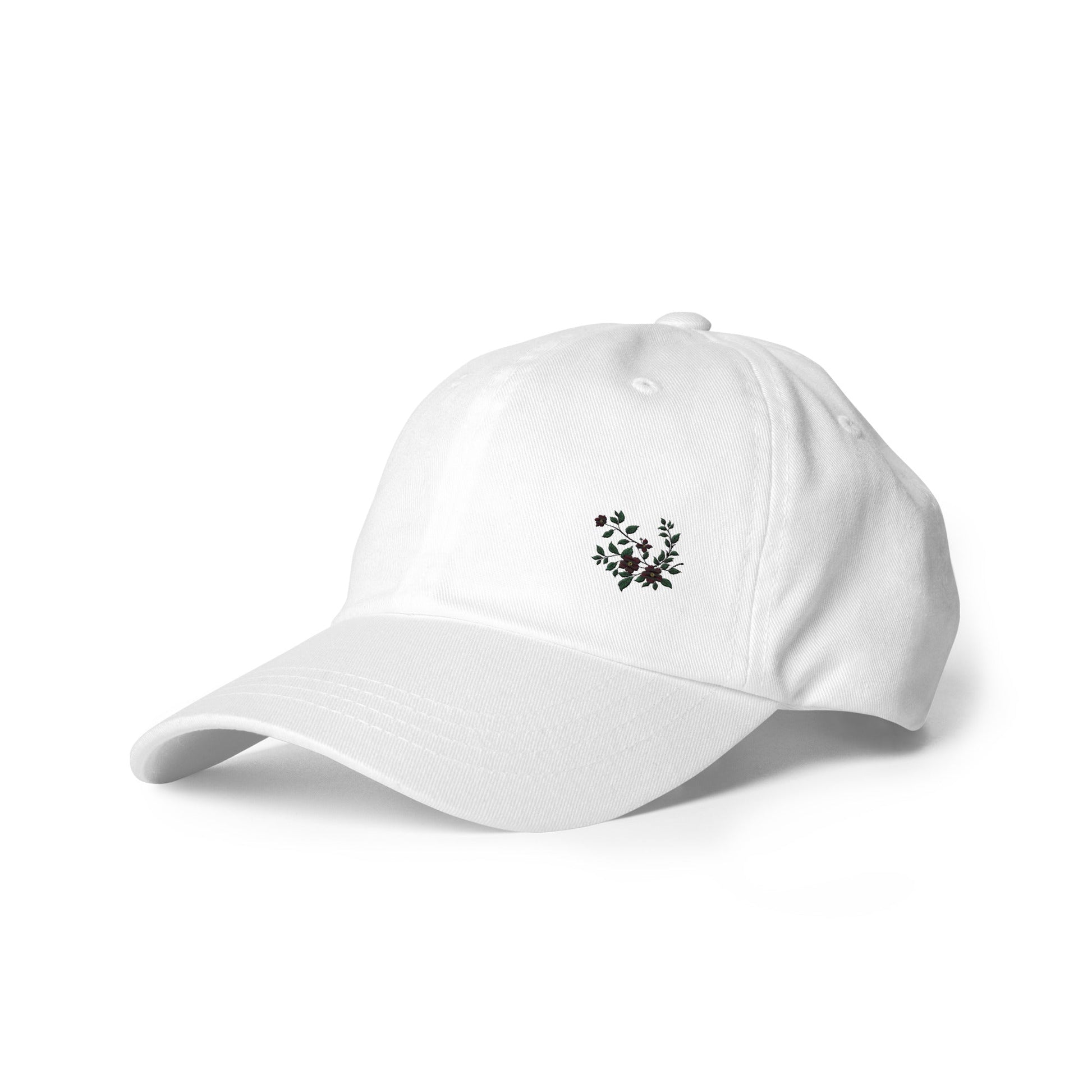 Flower Vine Embroidered Dad Hat