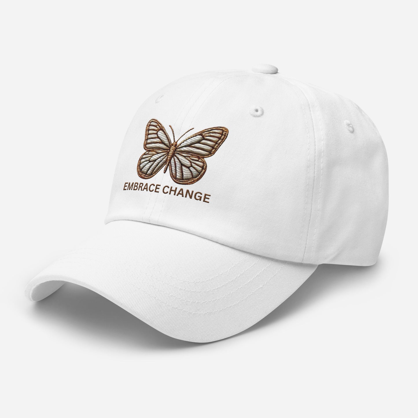 Embroidered 'Simplicity of the Beautiful Butterfly Embrace Change' Dad Hat – Stylish and Comfortable