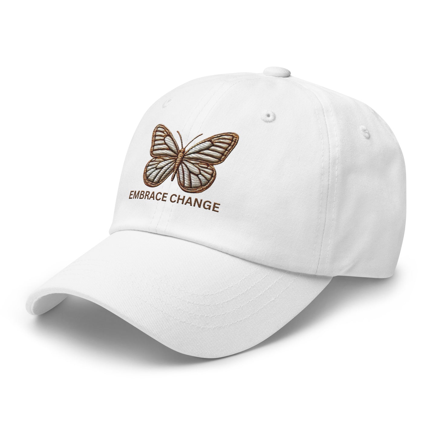 Embroidered 'Simplicity of the Beautiful Butterfly Embrace Change' Dad Hat – Stylish and Comfortable