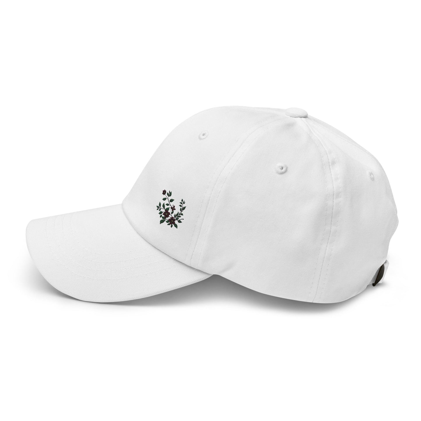 Flower Vine Embroidered Dad Hat