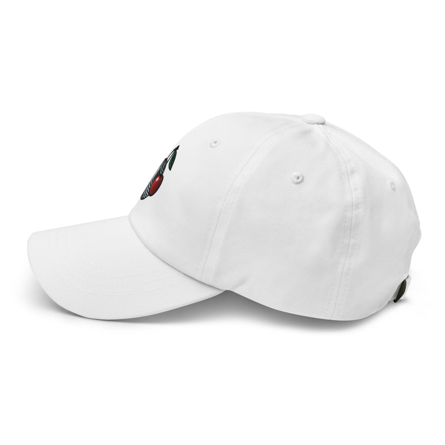 Embroidered Disco Ball Cherry Dad Hat – Trendy & Chic Low-Profile Cap Fruit Minimalist Hat