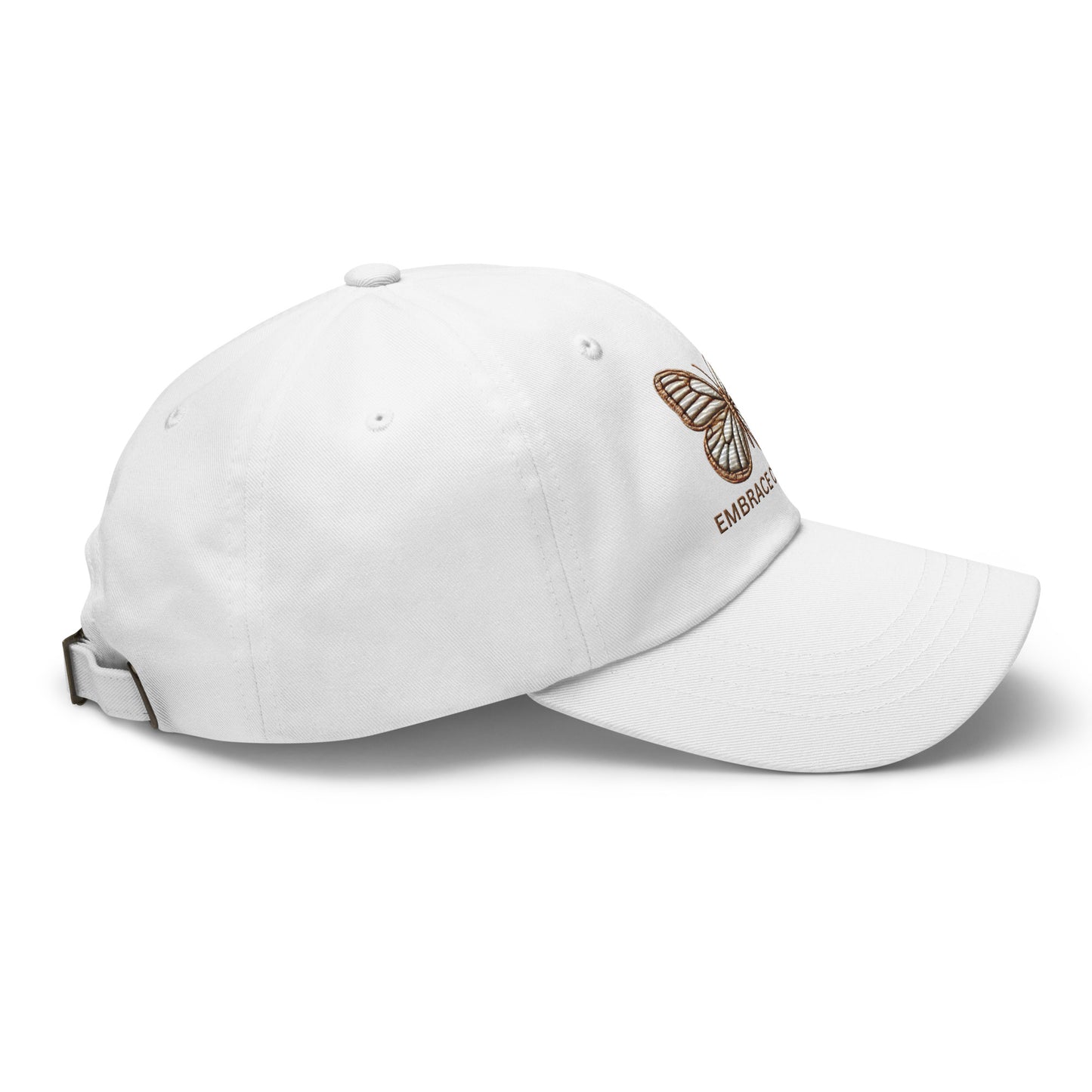 Embroidered 'Simplicity of the Beautiful Butterfly Embrace Change' Dad Hat – Stylish and Comfortable