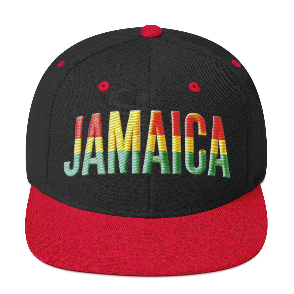 Embroidered 'Jamaica Party Celebration' Snapback Hat – Adjustable Classic Fit