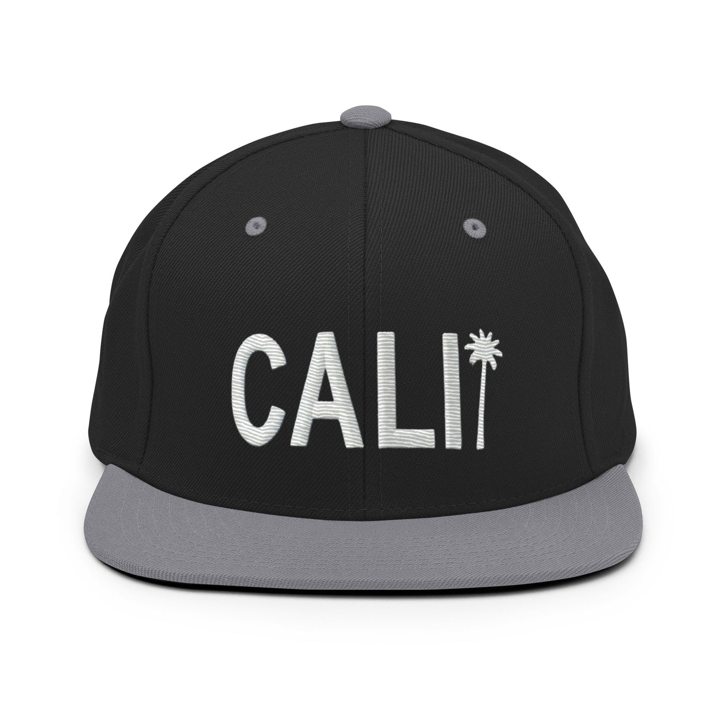 Cali Embroidered California Trucker Cap. Classic Fit Flat Brim