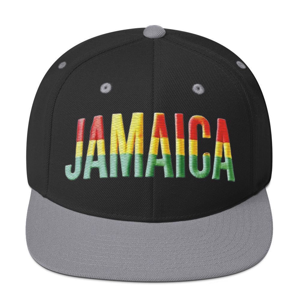 Embroidered 'Jamaica Party Celebration' Snapback Hat – Adjustable Classic Fit