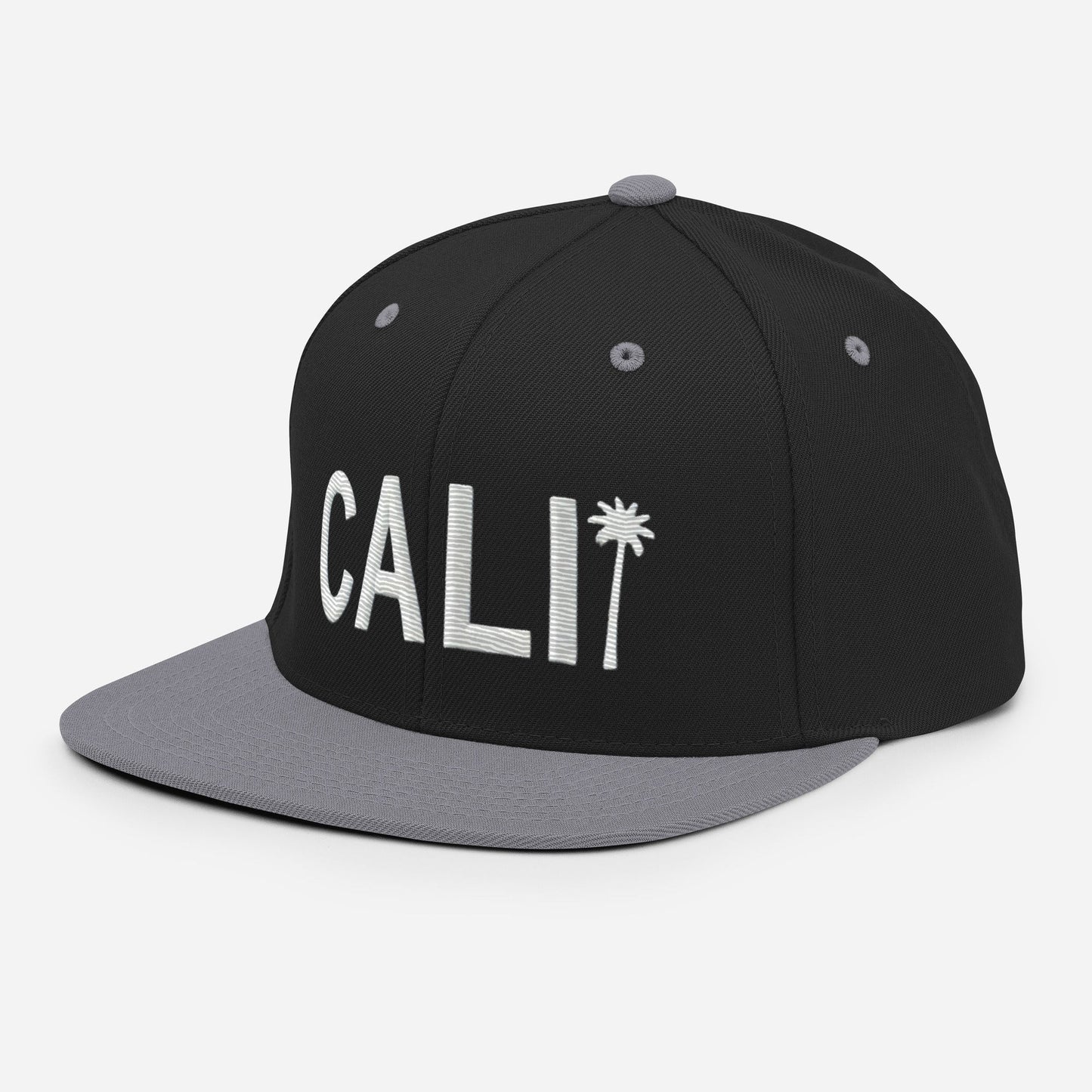 Cali Embroidered California Trucker Cap. Classic Fit Flat Brim