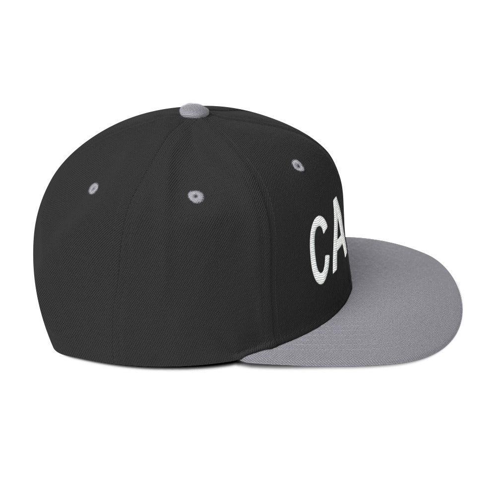 Cali Embroidered California Trucker Cap. Classic Fit Flat Brim